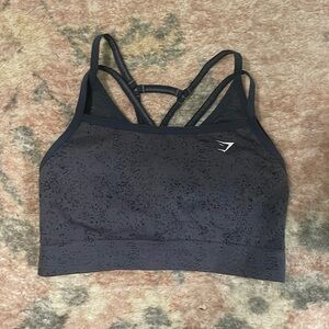 Gym shark blue maul sports bra